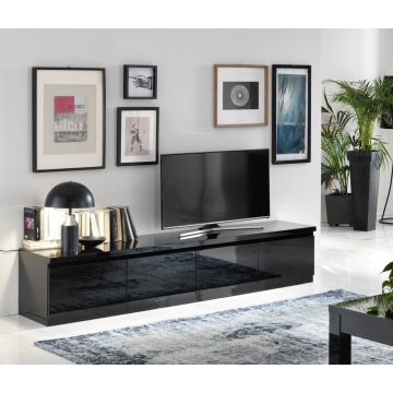 Roma base Tv meubel 220 zwart-zwart
